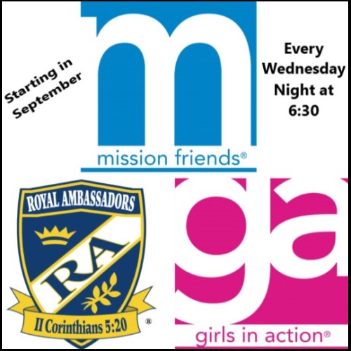 Mission Friends, GAs and RAs logos